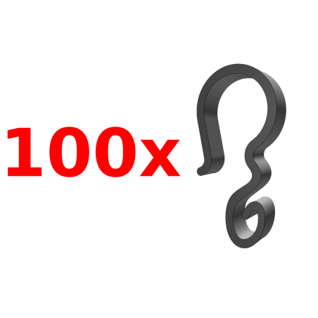 100szt. haczyki 16-19mm na rynnę do lampek świątecznych