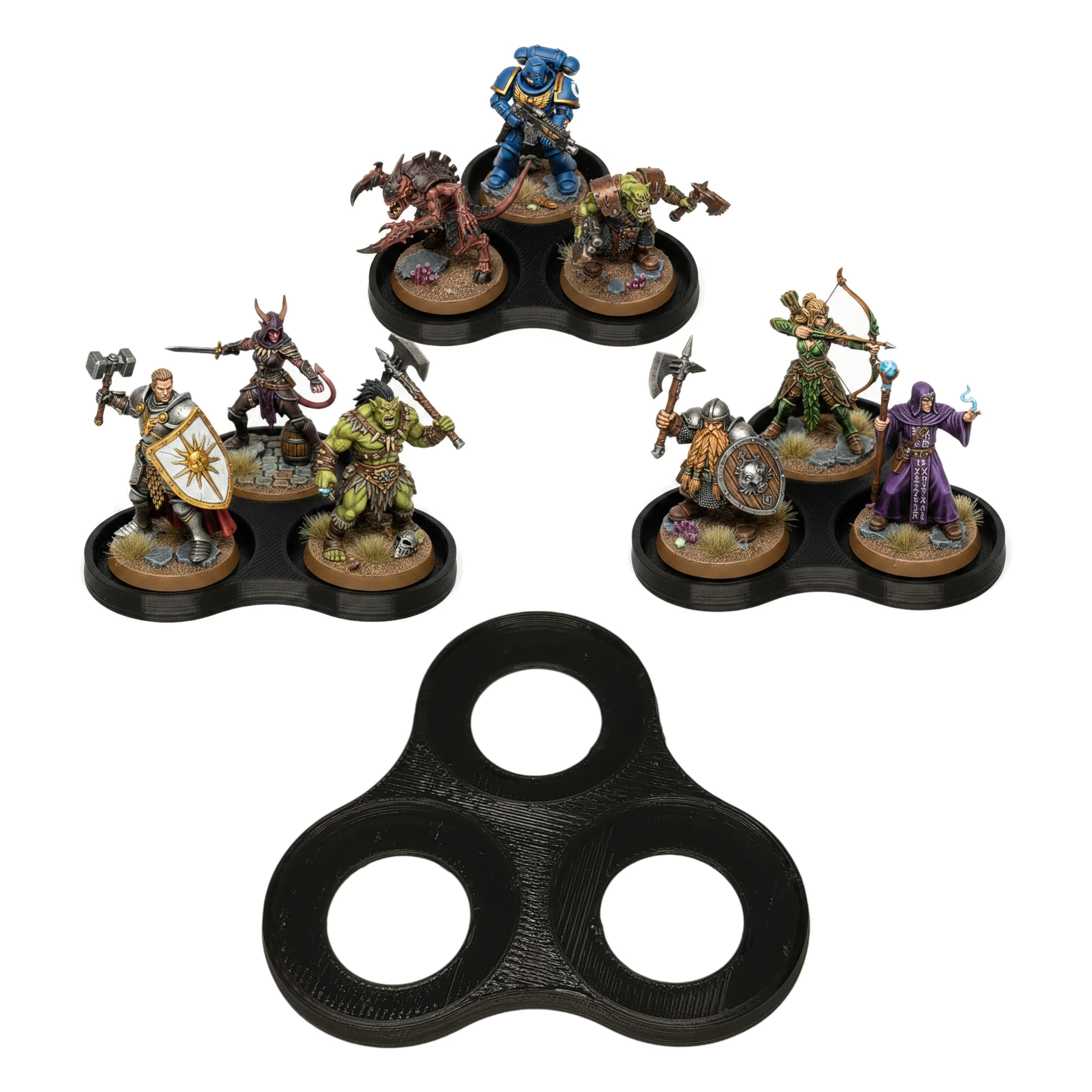 Squad Base Podstawka grupująca 3 figurki RPG WH D&D MTG YGO TCG